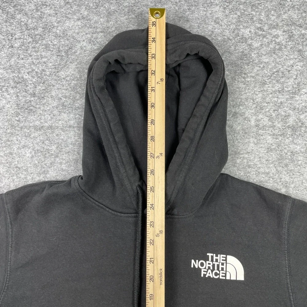 The North Face Hoodie Mens M Black Exploring New And Old Places Outdoor Pullover
